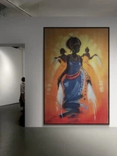 Bold and Expressive Artwork "Afro Melody"