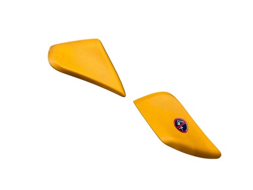 2016-2021 MCLAREN 570S FRONT LEFT RIGHT SIDE TRIM COVER PANEL SET ORANGE OEM - Picture 4 of 15