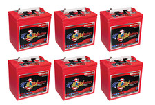 x6  US Battery US2200XC2 6 Volt 232 Ah Deep Cycle Battery  Replaces T-105 T105