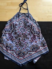 Kona Sol purple floral swimsuit sz s NWT