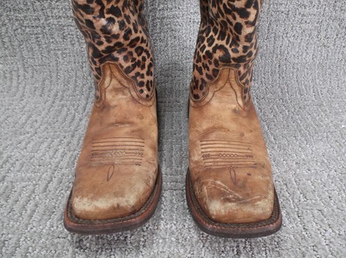 Ariat Circuit Savanna Distressed Brown Leopard Print Boots Women’s US 7.5 B - Bild 6 von 11