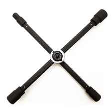 4 Way Adjustable Cross Wrench Remove Install Lug Nuts Wheel - 17mm 19mm 21mm Hex