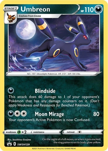 Umbreon SWSH129 SWSH: Sword & Shield Promo Cards
