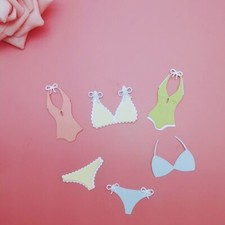 DIY Bow Woman Bikini Swimsuit Metal Cuting Dies Scrapbooking Paper Card Crafts