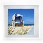 Sichtschutzfolie Strandkorb - quadratisch