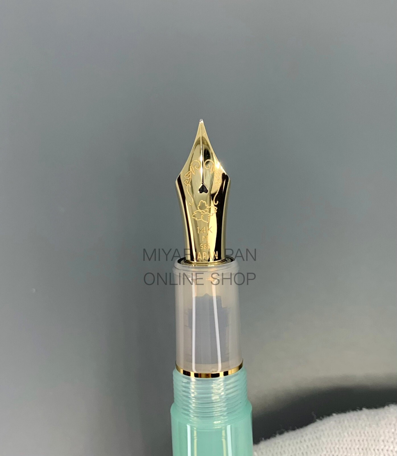 New PLATINUM #3776 Century PEPPERMINT TEA 14K Medium Nib Nonble Tea Series No. 4