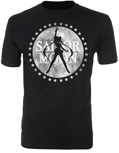 Sailor Moon Logo Herren T-Shirt schwarz Anime Manga NEU - Bild 1 von 1