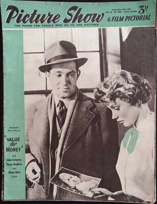 Picture Show Magazine September 24, 1955 John Gregson, Susan Stephen, Diana Dors