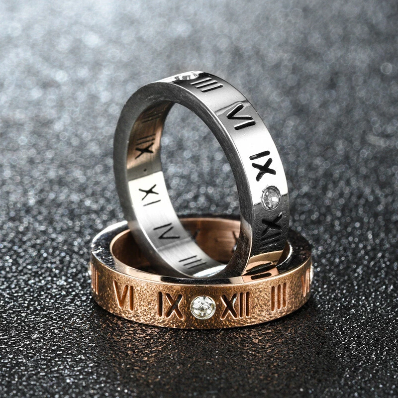 Mens roman numeral ring deals