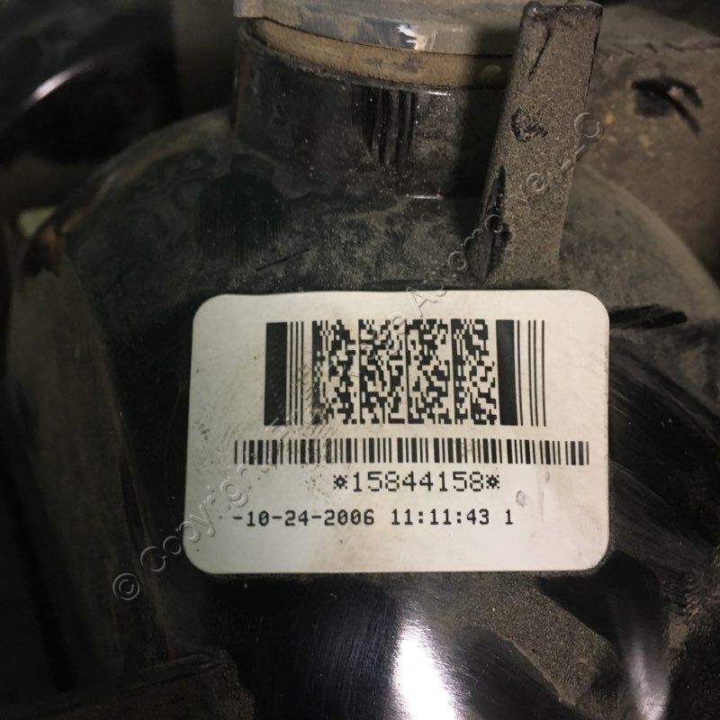 Right Tail Lamp Assembly 15844158 With Harness NOS Fits 04-07 