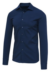 camicia uomo blu notte