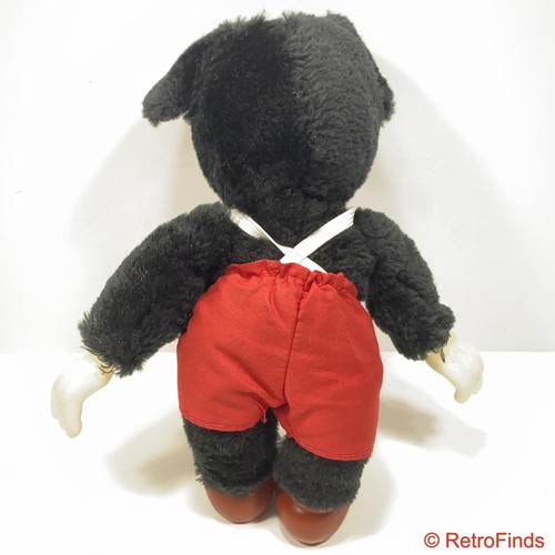 Vtg Mickey Mouse Plush Doll w/ Vinyl Face, Feet & Hands - Picture 2 of 7