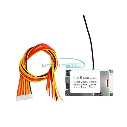Placa de protección de carga de batería de iones de litio BMS 10S 30A 36V circuito de carga de equilibrio - Imagen 12 de 22