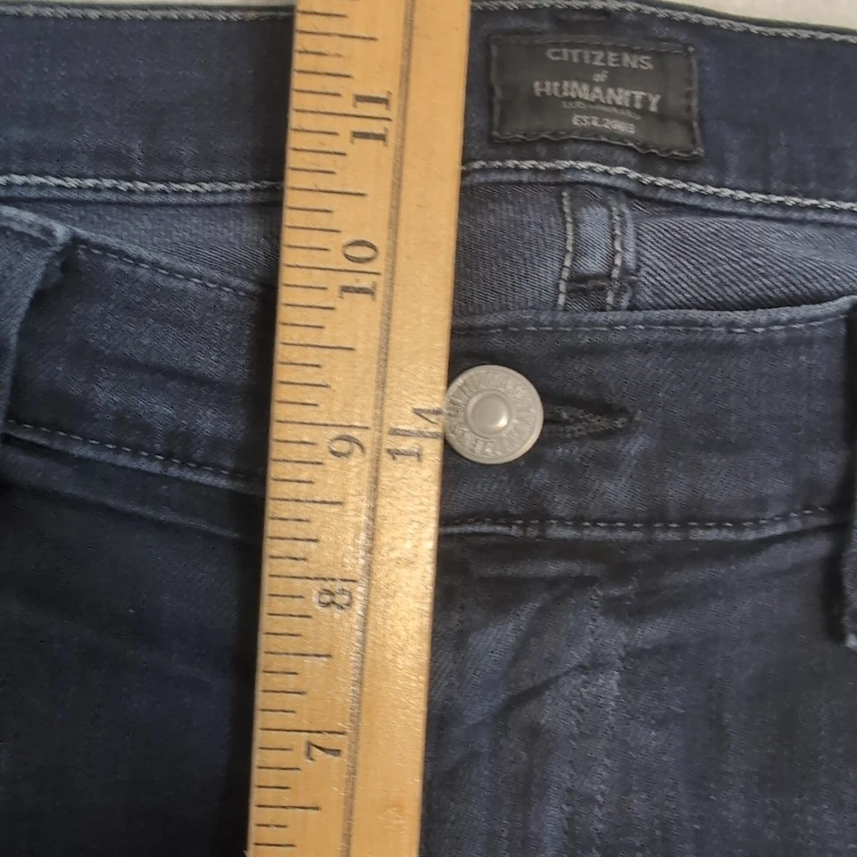 Citizens of Humanity Gage Classic Straight Men's Stretch Jeans 30x27" DARK Flaw - Image 4 of 4