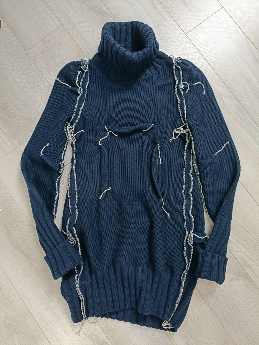 MAISON MARTIN MARGIELA X H&M Women's Navy Merino Wool Jumper Dress
