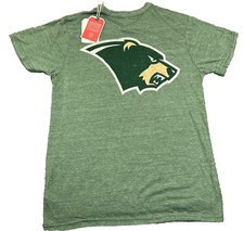 NWT League House of Tozier Big Bear Logo T Shirt Adult Small Green Tee