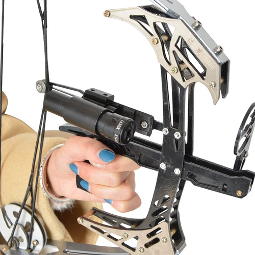 Archery Hunting 25lbs MINI Triangle Fishing Compound Bow Kit Arrows Right Hand - Picture 8 of 15