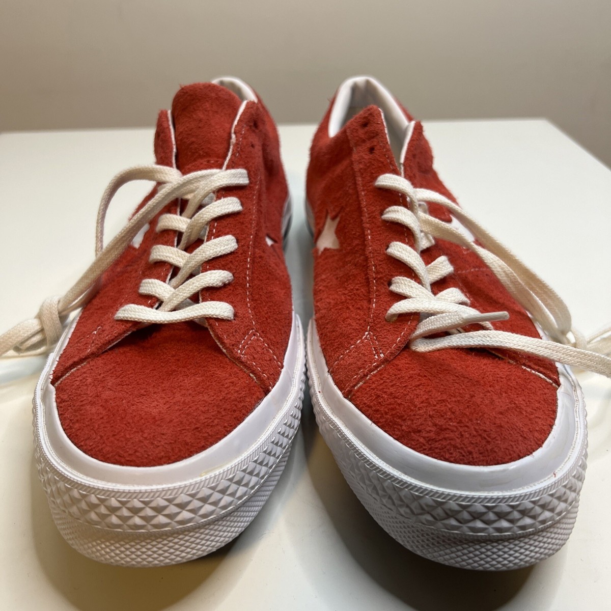 Size 12 - Converse One Star Ox Red Suede for sale online | eBay