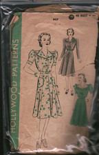407 Vintage Sewing Hollywood Pattern Misses 1...