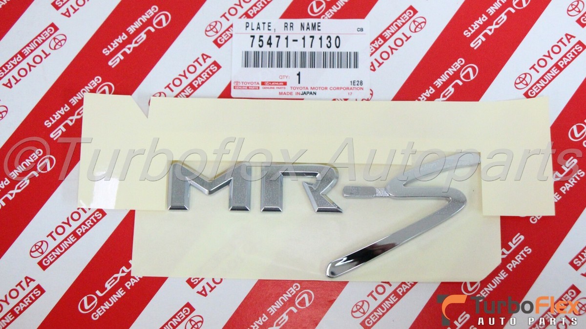 Toyota MR2 Spyder MR-S 2000-2005 Rear MR-S JDM Emblem 75471