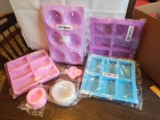 Set of 7 Various Shape Soap Making Forms NIP See Pics
