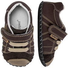 PEDIPED JAKE BABY BOYS SHOES LEATHER CHOCOLATE BROWN 18 - 24  MONTHS / EU 21 NEW