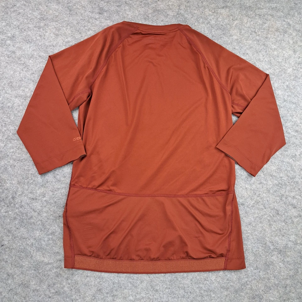 Camisa feminina REI Co-op Cycles laranja média manga longa elástica ao ar livre - Imagem 3 de 4