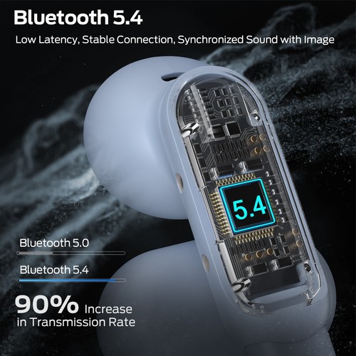 Monster Wireless Earbuds, Open Earbuds with Environmental Noise Cancellation. - Picture 4 of 7