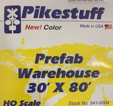 Pikestuff 4 HO Pre-Fab Warehouse GRAY (Kit)   | $5 Offer