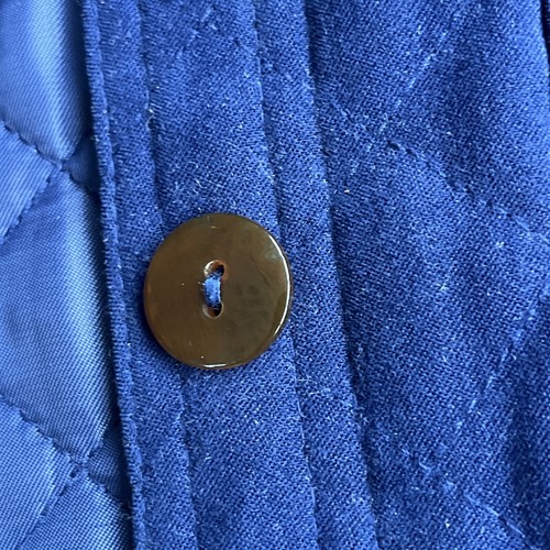 Talbots Woman Stretch Quilted Jacket Button Down Shacket Blue 1X - Picture 13 of 13