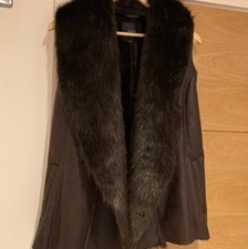 A&g Brown Faux-fur Gilet - Medium
