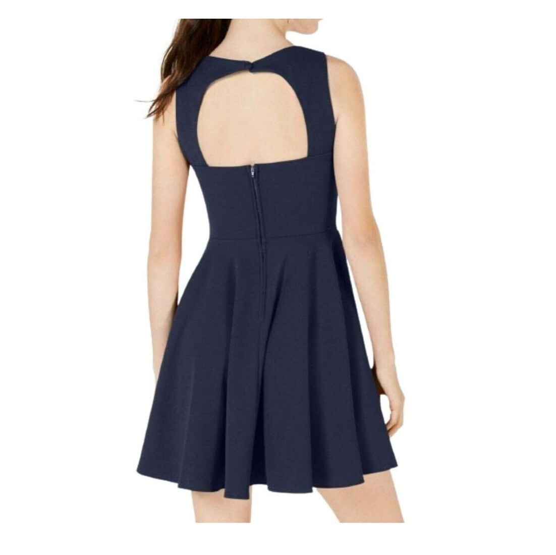 B Darlin Junior Womens 11 12 Navy Blue Fit Flare Mini Dress NWT AU58 | eBay