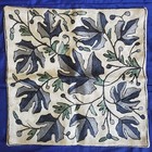 Vtg Nos Green & Blue Crewel Pillow Cover HandEmbroidered Imported Decor Nature