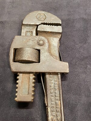 Vintage Stillson Walworth Mfg Boston Mass USA Pipe Wrench 14  Pipe Wrench T 14