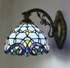 Wall Light Tiffany Stained Glass LED Wall Sconce Single Lamp Tiffany Indoors