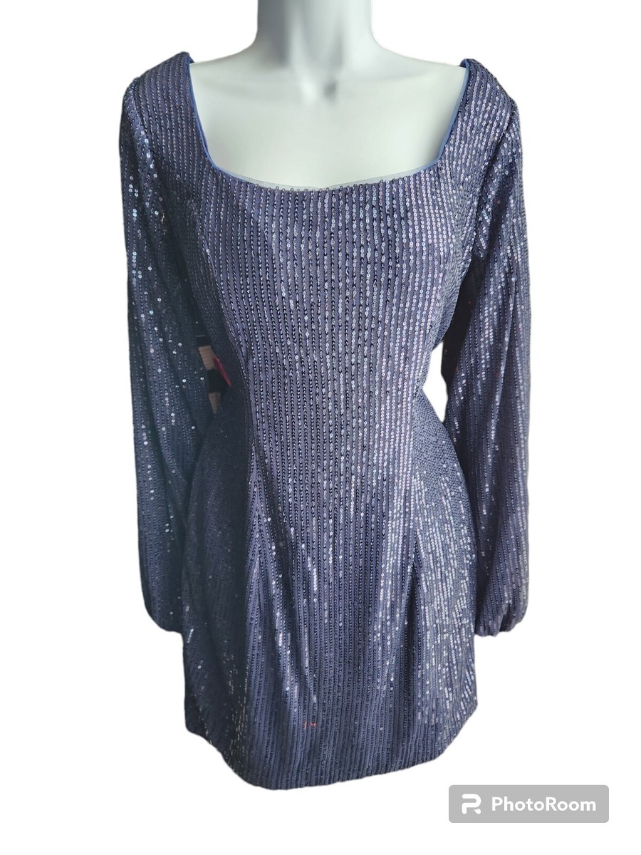 blue magda butrym dress Women's Sequin Mini Dresses main image 1