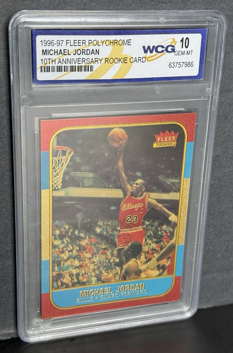 MICHAEL JORDAN 1996-97 FLEER POLYCHROME 10th ANNIVERSARY ROOKIE
