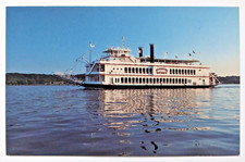 Postal de colección Roberts River Rides Quad City Queen Mississippi River Bettendorf IA