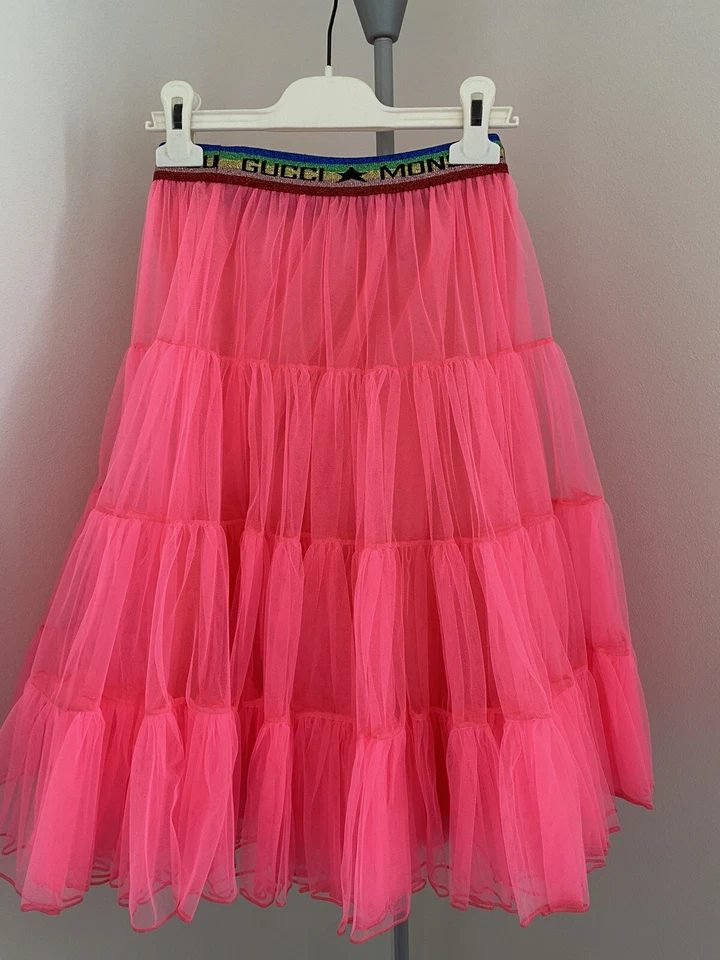 Gucci Tul Gucci Monster Línea A Falda Niños Talla 10 Foto 3 de 4