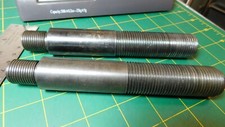 Machined Specialty Hardened 6 3/8" Long Threaded 1"-13 Rods Reduced to 3/4"-9