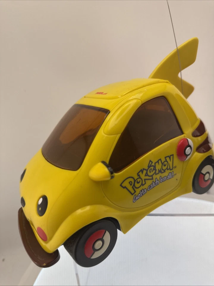 Vintage Pokémon Pikachu RC Car Remote Control & Poke Ball - Works - Image 2 of 4