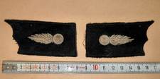 PAIRE pattes de col tenue toile officier train des équipages TBE France 1940 ww2
