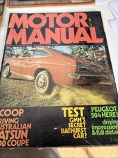 Motor Manual 1970 Jul Valiant Pacer Torana GTR Fiat 125S Chesney Jeep Wagoneer P
