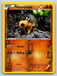 Hippopotas 87/160 Reverse Holo Common XY Primal Clash