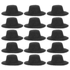 24 Pcs Tiny Doll Hats For Crafts 4 cm Mini Miniature Small Fabric Ornaments