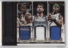 2012-13 Panini Threads Triple Threats Materials Dwight Howard Marc Gasol HOF 0j6