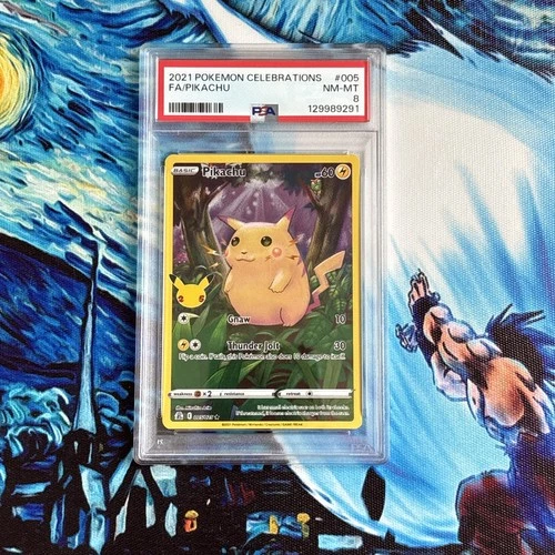 Pikachu 005/025 Celebrations Holo PSA 8