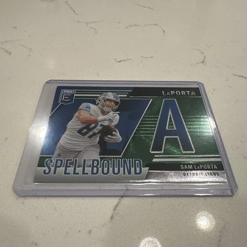 2024 Donruss Elite Football Green Sam LaPorta #6 CGC 9