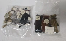 6 Boyds T.F. Wuzzie Jointed Miniature Teddy Bear Rabbit Cat Collection New MIB