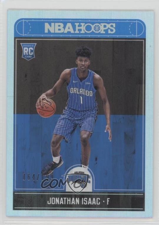 2017-18 Panini NBA Hoops Silver 164/199 Jonathan Isaac #256 1s6